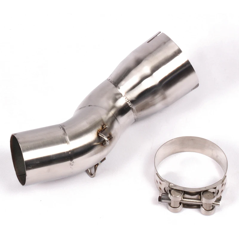 Slip On Motorcycle Exhaust Middle Link Pipe Mid Tube Stainless Steel Exhaust System For BMW R1200GS ADV 2013-2019