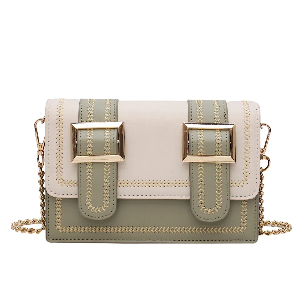 

Luxury Handbags Women Bags Designer Bloemen Women's Fashion Thread Patchwork Colour Cover Hasp Retro Shoulder Bag Flap Bag