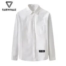 Mark Fairwhale, осенние мужские модные повседневные рубашки, пэчворк, Оксфорд, текстиль, отложной воротник, карман, топы для мужчин, 718303011010