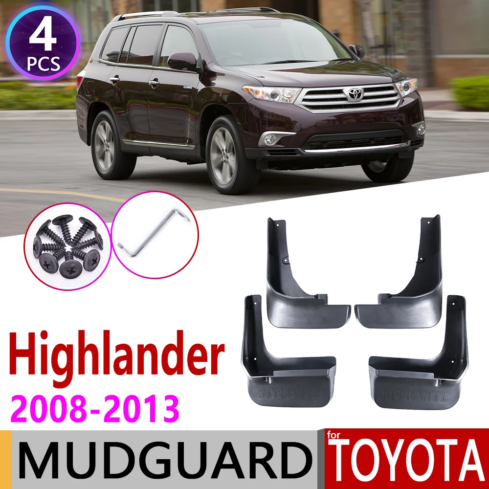 

Mudflap for Toyota Highlander XU40 XU 40 2008~2013 Fender Mud Guard Flap Splash Flaps Mudguards Accessories 2009 2010 2011 2012