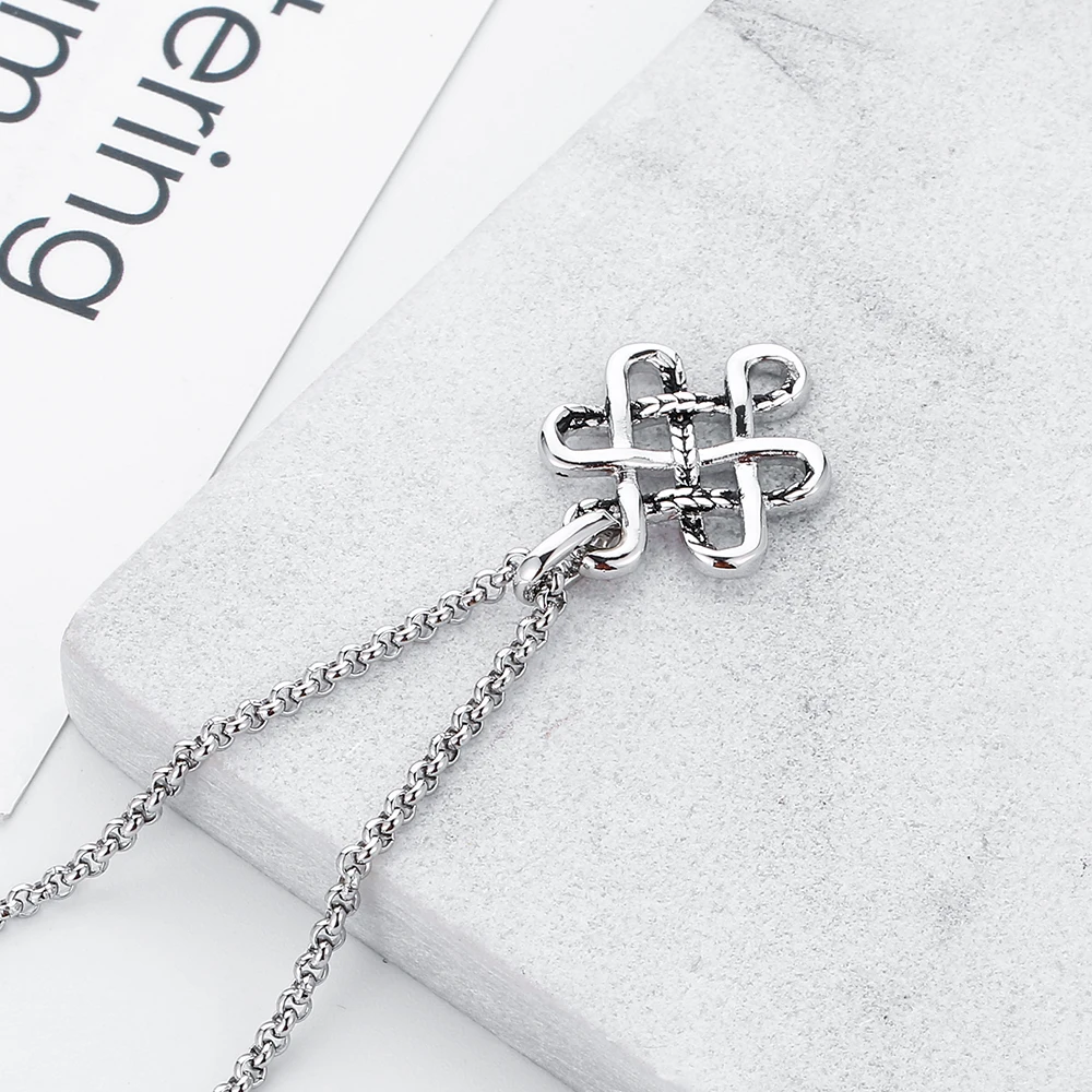 Модное ожерелье с подвеской Будды серебряное из звеньев цепочка нержавеющей