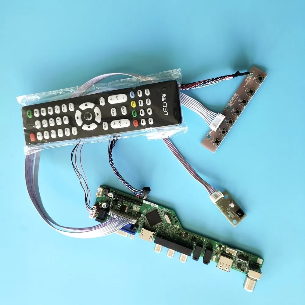 

Комплект для B140XTN03 панель контроллера 1366x768 HDMI ЖК-пульт дистанционного управления AV Аудио Дисплей VGA 40pin светодиодный LED LVDS экран ТВ 14"