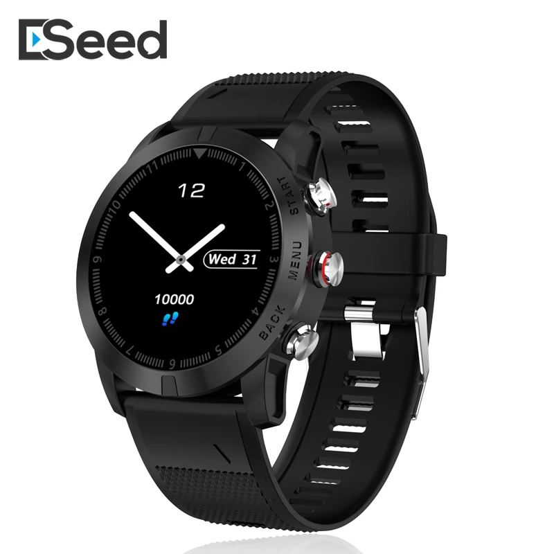 

ESEED S10 Smart watch IP68 Waterproof 350mah battery 30 days long standby Heart Rate silica band smart watch men for android ios