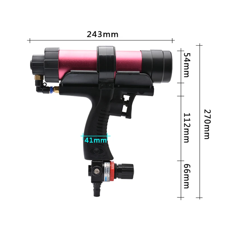 Glass Glue Guns Air Rubber Gun Tools Pneumatic Caulking Gun Adhesive Glue Seal Sealant Tool Glue Caulk Applicator Tool 2