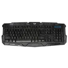 Новая игровая клавиатура мышь комбинированный светодиодный светильник с подсветкой+ красочная игровая мышь 7 кнопок для настольного ноутбука 999