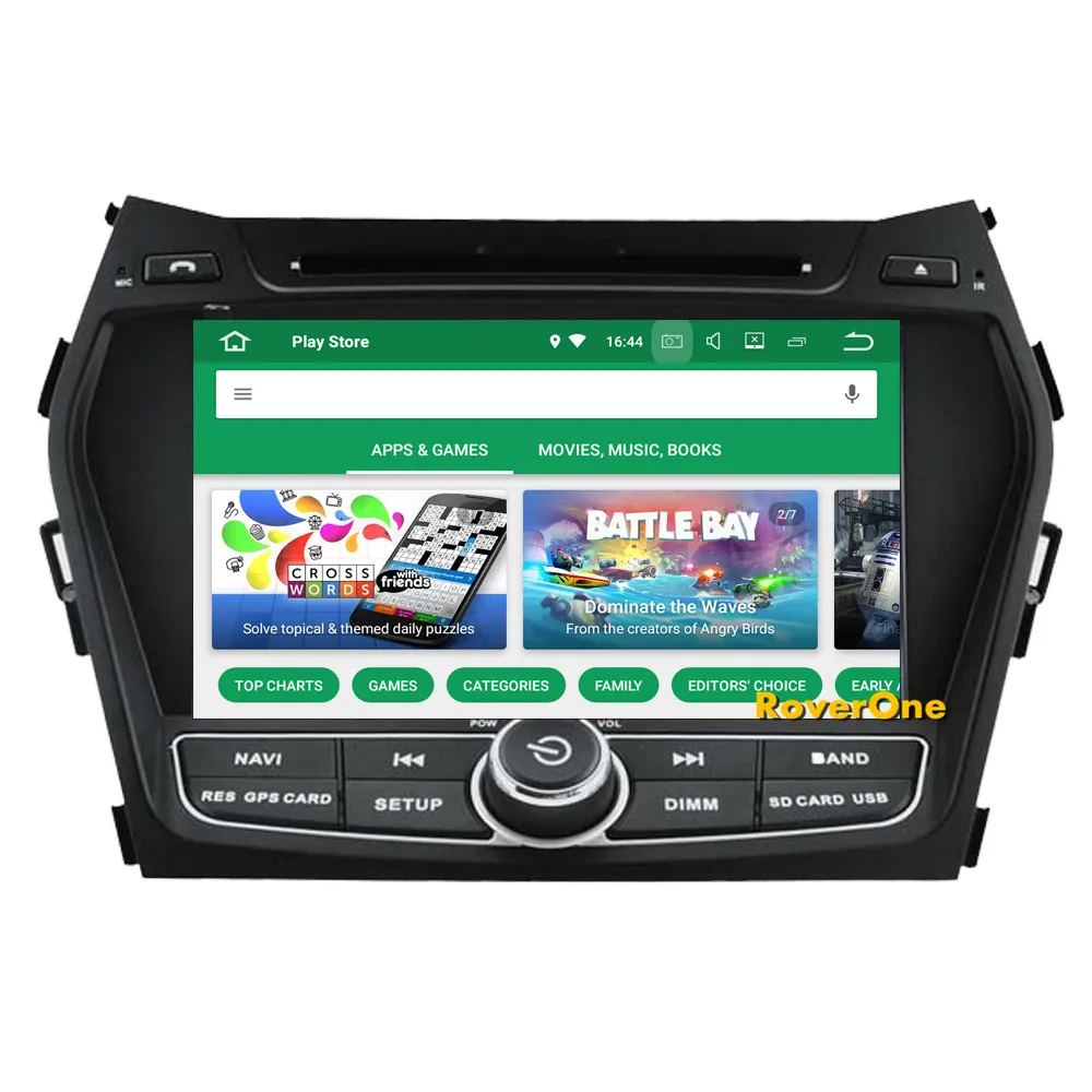 Perfect RoverOne Car Multimedia System For Hyundai IX45 Santa Fe Santafe Android 9.0 Radio Stereo DVD GPS Navigation Media Music Player 11