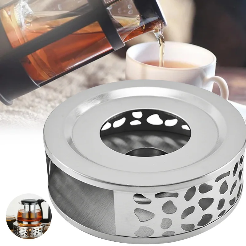 TOPSALE Durable Steel Tea Warmer Heating Base Candle Teapot Teapot Tea Set Warm Tea Stove 