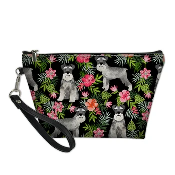 

Schnauzer Dog Print Women Cosmetic Bag Travel Organizer Makeup Bags Storage Pouch Cases Ladies Make Up Bag Neceser De Maquillaje