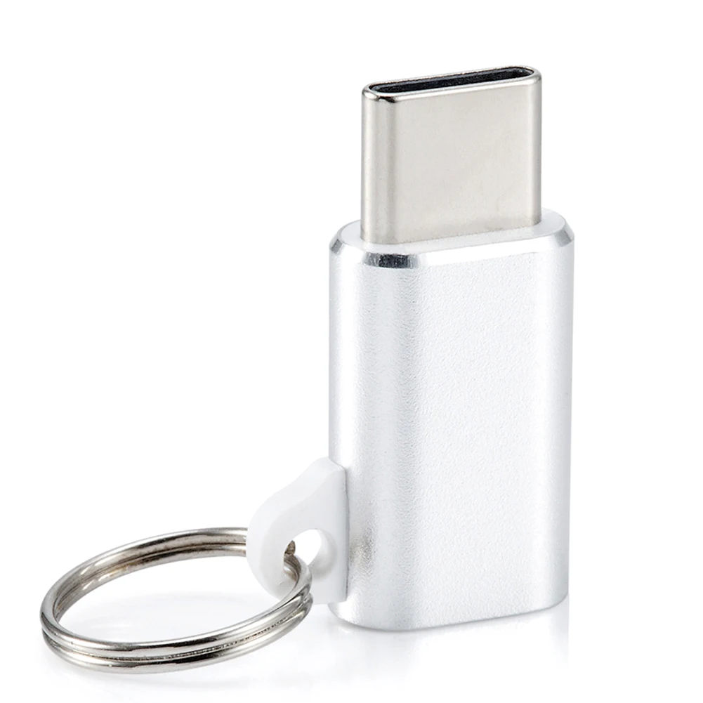 Silver 5 шт. Micro USB Женский к USB C Мужской конвертер Разъем usb Тип C адаптер - Цвет: Silver