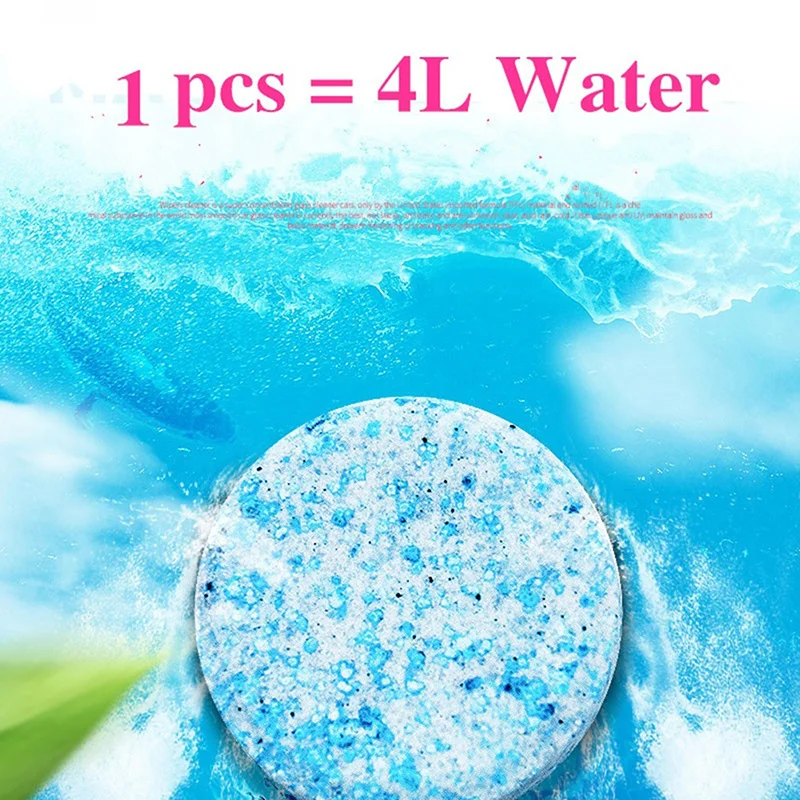 

10Pcs/Set Car Solid Cleaner Concentrated Effervescent Tablets 1Pc=4L Glass Water Window Repair Windshield Wiper Washer Detergent