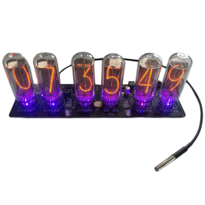 

Retro IN-18 Glow Tube Clock VFD Clock DIY Clocks Kit Programming Toy Accessories Home Decoration Kids Adults Christmas Gift 2019