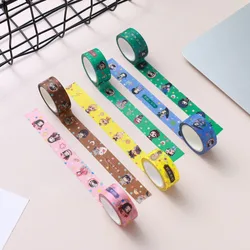 Boîte de couleur, emballage, bande dessinée et papier, bricolage, décoration pour compte à main, peut déchirer le rouleau de bande étudiant 
