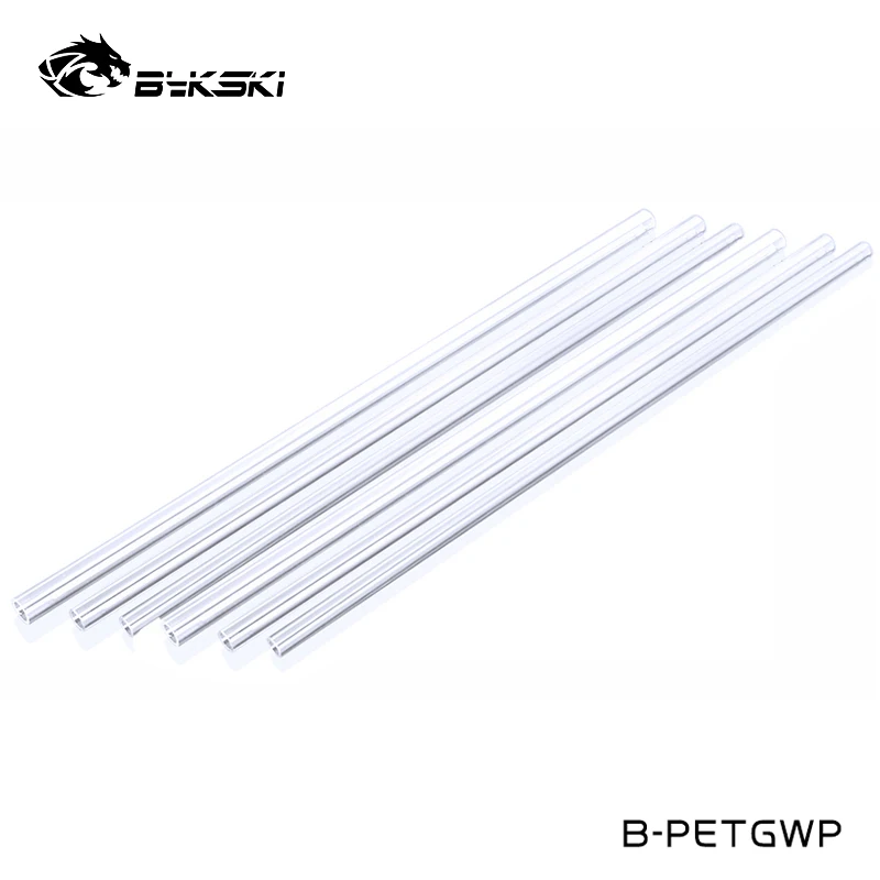 Bykski-petg Hard Tube Faça Você Mesmo Split Water Cooling Transparente Hot Bend Rigid Tube B-petgwp12 14 16 8×12 mm 10×14 mm 500 mm Peças 6