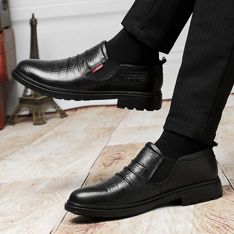 

Italian Style Oxford Mens Dress Shoes Formal Business Lace-up Natural Leather Minimalist Shoes Men Party Formal Wedding Shoes