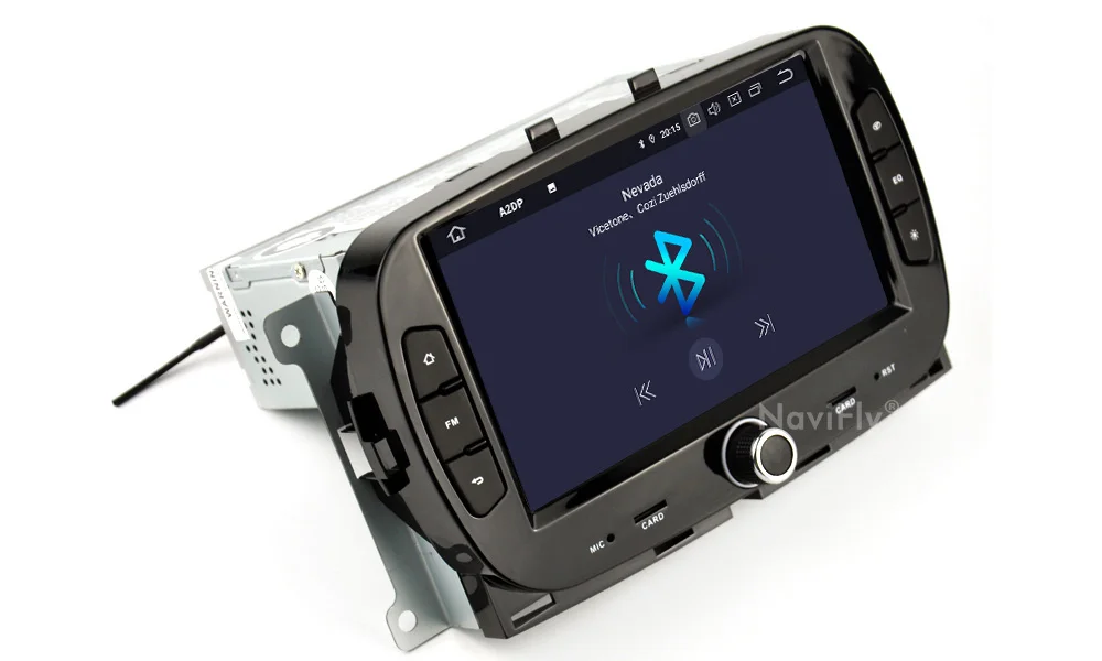 NaviFly 4 Гб+ 64 ГБ Android 9,0 Автомобильная магнитола gps для Fiat 500 Авто навигация HD видео плеер Android стерео