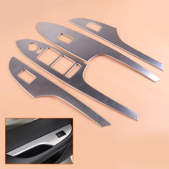 

CITALL 4Pcs Car Interior Door Armrest Window Button Lifter Cover Trim Frame Fit For Cadillac SRX 2010 2011 2012 2013 2014- 2016