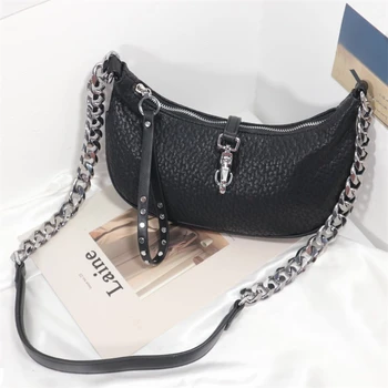 

Designer Luxury Women's Chest Bag High Quality Crossbody Bags Female Fashion Chain Handbag Hobos Messenger Bag Banana Belt Purse
