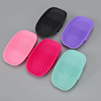 

Silicone Brush Cleaner Cosmetic Make Up Washing Brush Gel Cleaning Mat Foundation Makeup Brush Scrubber Board Cleaner Pad Tools