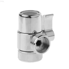 Brass 3-way Diverter Valve Faucet Connector Adapter Three Head Function Switch
