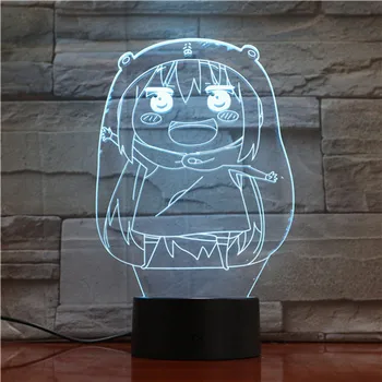 

3d Led Night Light Cute Anime Litttle Burying Smart Phone Control Boys Girls Room Decor Lovely Child Desk Lava Gift Table Lamp