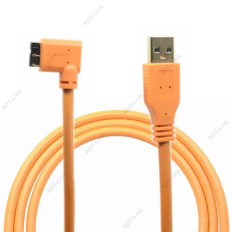 Микро-B USB 3 0 кабель для камеры микро-B Угловой м/5 м/8 м/10 м Canon 5d4 1DX2 5DS 5DSR Nikon D5 D800 D810A/E
