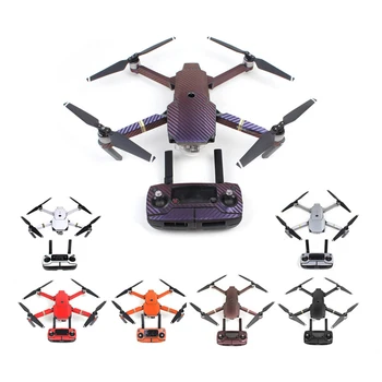 

New Waterproof Carbon Graphic Stickers for DJI MAVIC PRO Colorful Skin Decals for Drone Body/ Remote Control/ Battery/ Arm