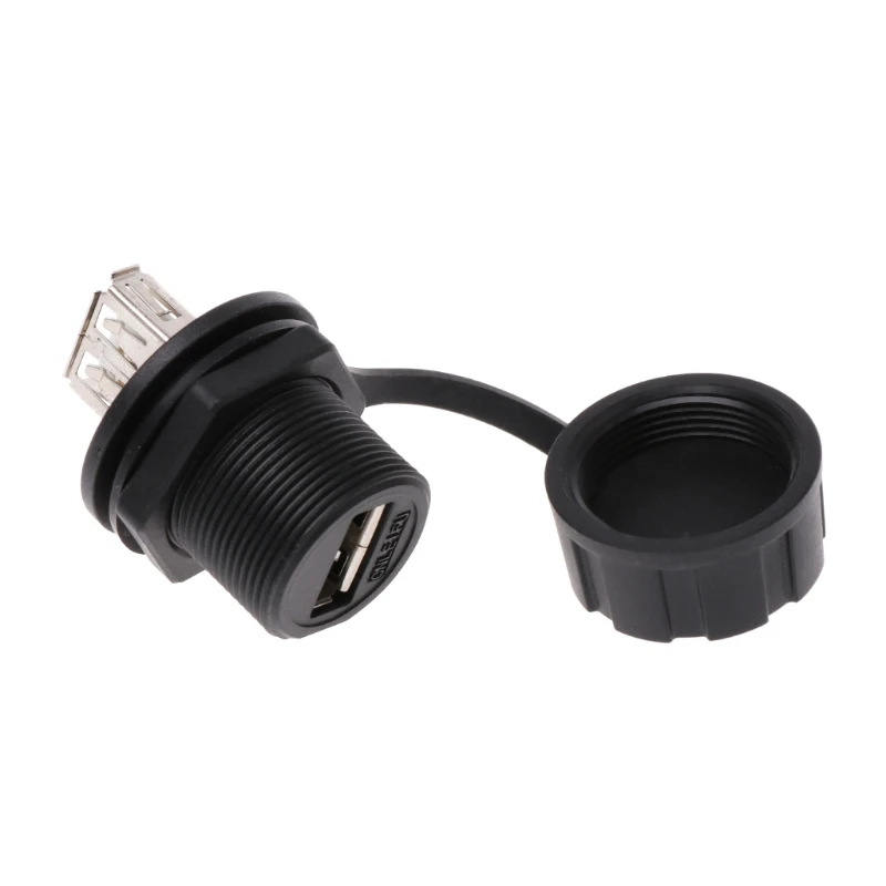 USB 2 0 гнездовой панельный проходной разъем для крепления штепсельной вилки