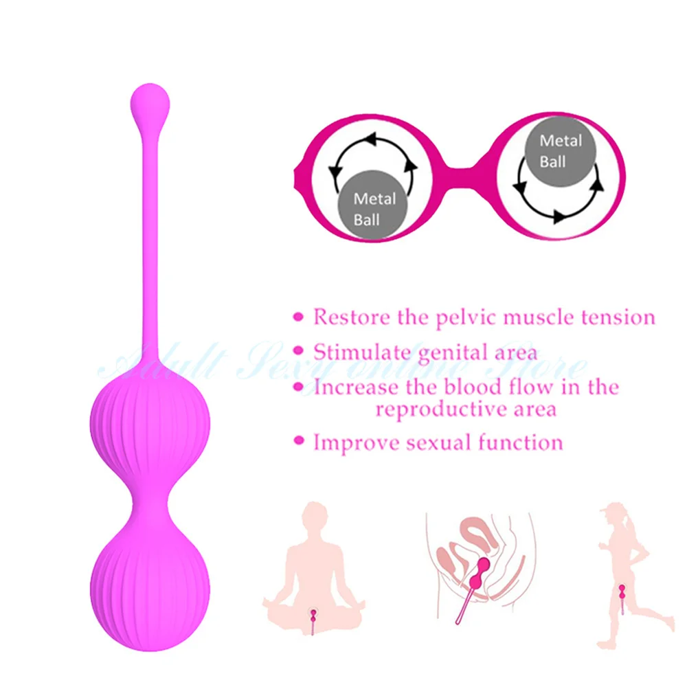 3Pcs Vaginal Ball Silicone Smart Geisha Kegel Egg Simulator Vagina Ben Wa Tightening Exerciser Sex Toys for Women