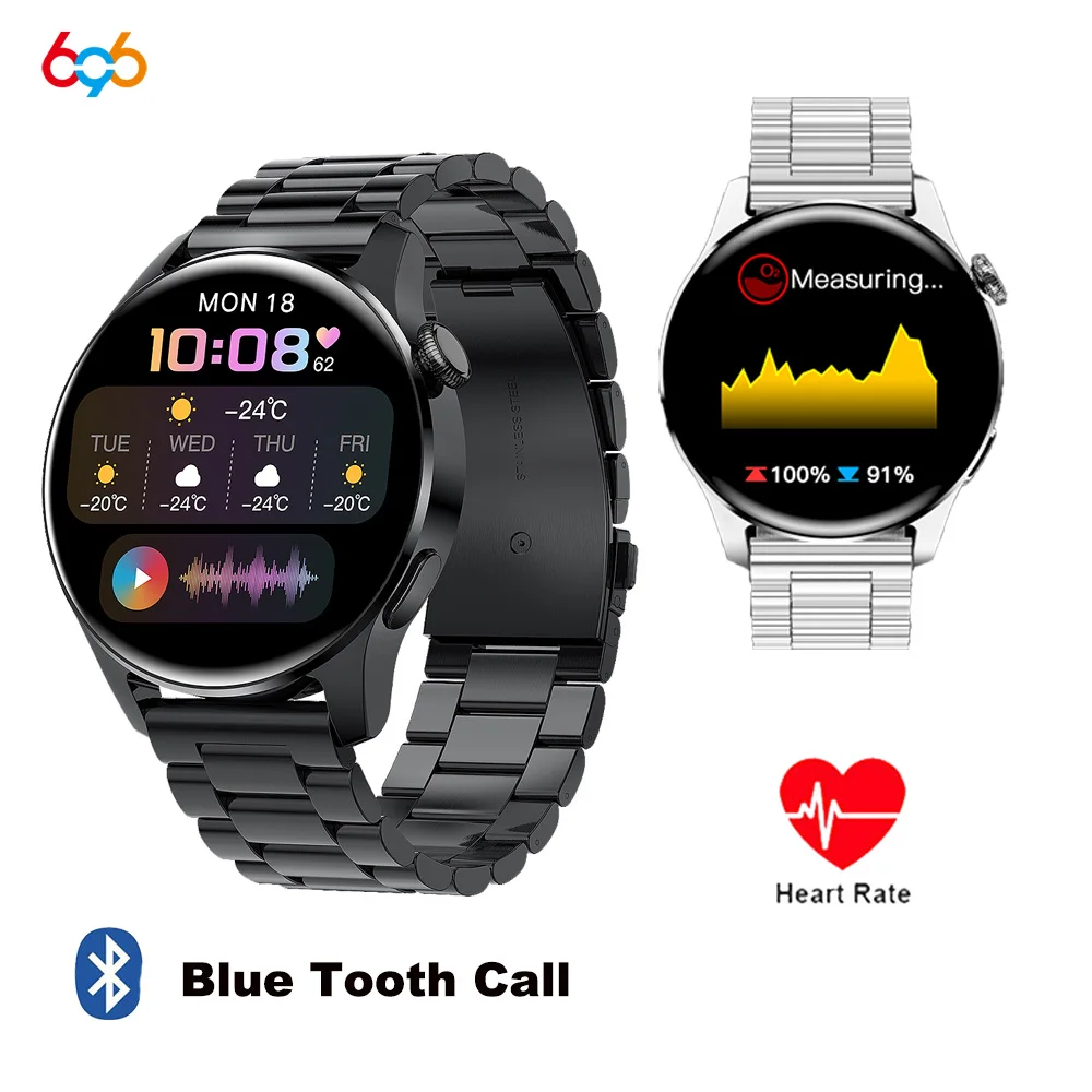 2021 Hot Sale Smart Watch Men Blue Tooth Call Sports Fitness Heart Rate Test SmartWatch For Huawei Android IOS Phone PK Watch 3