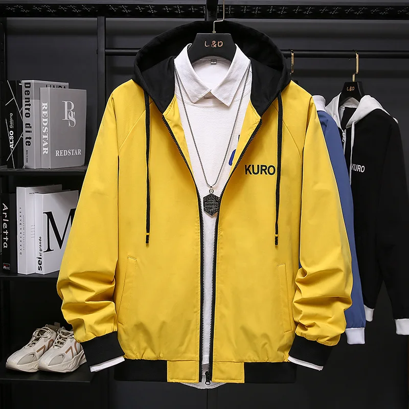 New waterproof casual spring autumn Hooded jackets male hooded spring coats outerwear male clothing