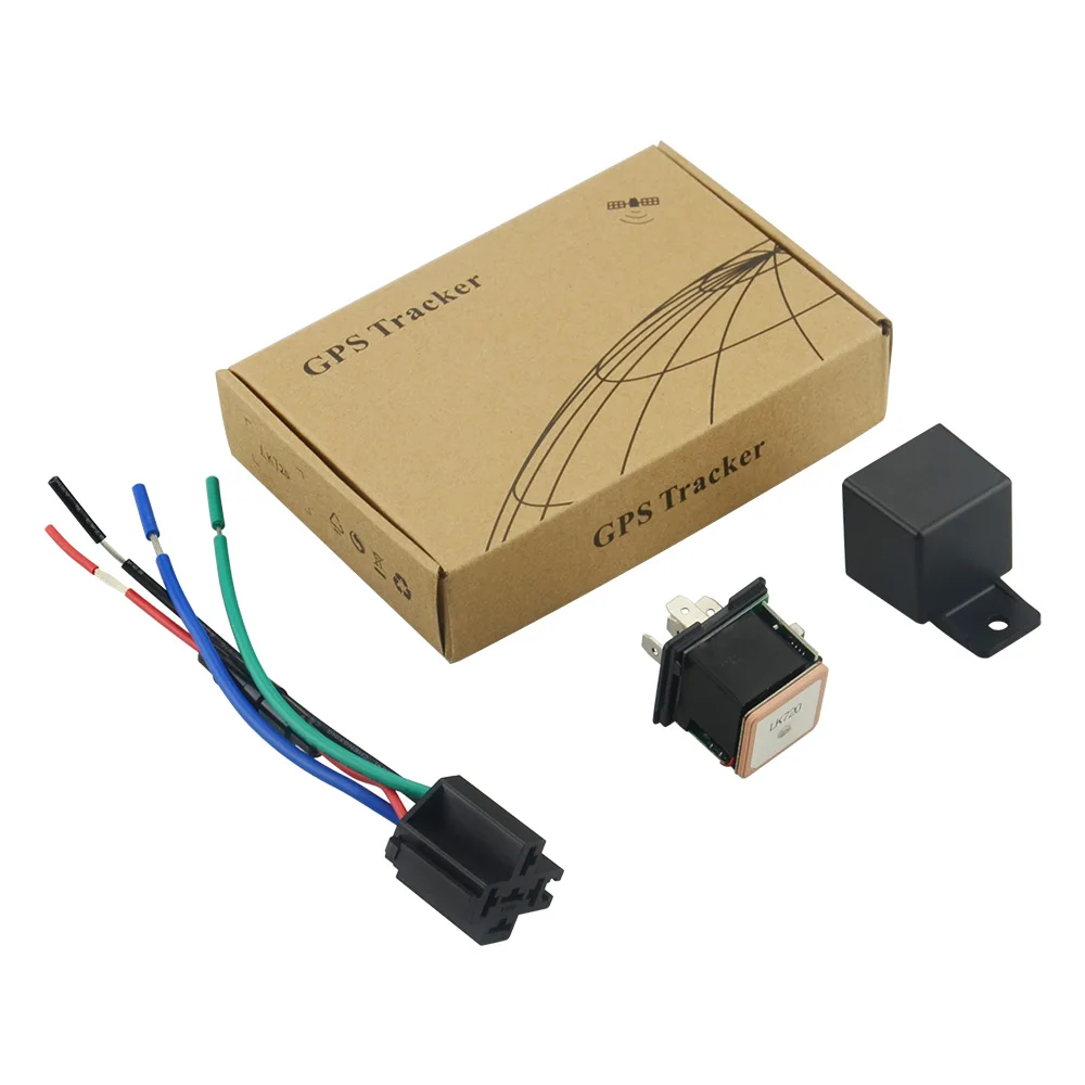 Скрытый дизайн gps-трекера CJ720 отслеживание в реальном времени gps+ LBS двойной набор позиционирования гео-забор с воспроизведением истории - Цвет: with box