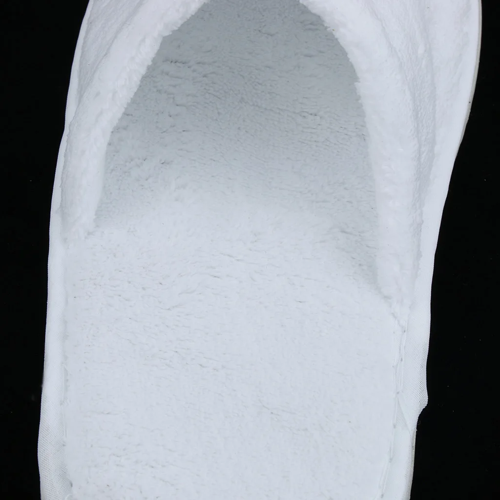 10 Pairs Disposable Slippers | One Time Closed Toe Non-Slip |  for Hotel, Spa, Guest, Nail Salon Use | Made From Coral Fleece