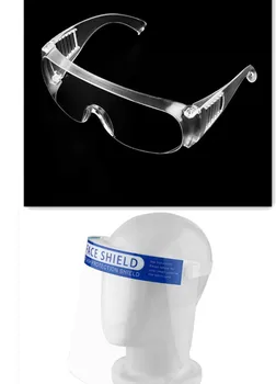 

2020 New Safety Glasses Lab Eye Protection Protective Eyewear Clear Lens Workplace Safety Goggles Anti-dust Supplies