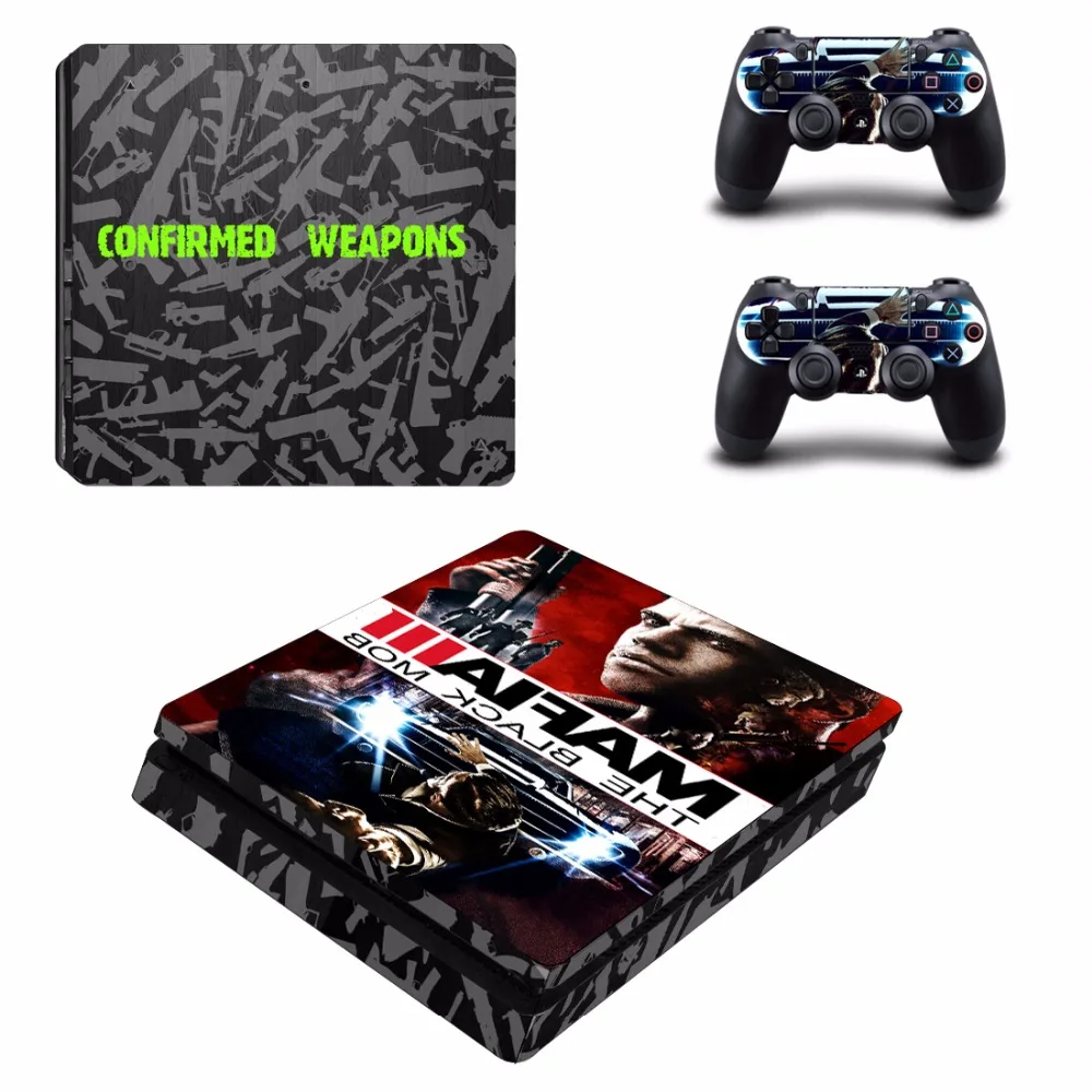 Game Mafia 3 PS4 Slim Skin Sticker Decal Vinyl for Sony Playstation 4 Console and Controllers PS4 Slim Skin Sticker