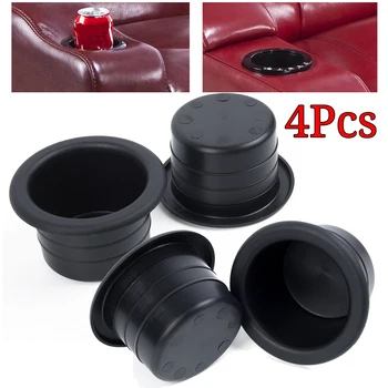 

For RV Car Marine Boat Trailer Cup Holders Accessory Black Drink Water Recessed