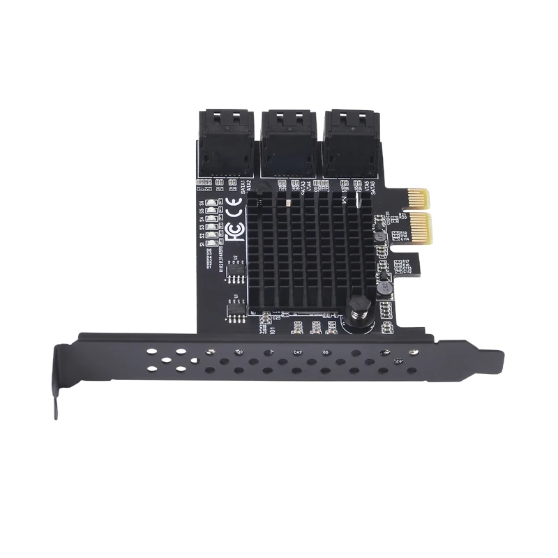 6/4 порт SATA III PCIe карта, PCIe SATA III плата контроллера до 6 ГБ/сек. внутренний адаптер конвертер PCI SATA 3,0 Плата расширения
