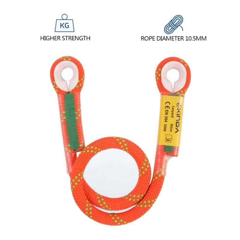 

Professional Rock Climbing Rescue Lanyard Protective Eye to eye Sling Loop Rappelling Rope Mountaineering Accessories ZL07