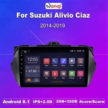 

2G RAM 32G ROM 9 inch Android 8.1 car multimedia system for Suzuki alivio 2014-2018 gps radio navigation