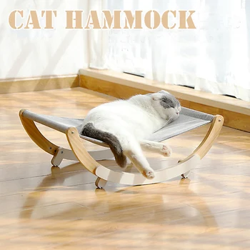 

Cat Hammock Bed Lounger Small Dogs Comfy Foldable Hanging Sleeping Bed Hammocks Hanging Shelf Seat Beds Cover Cushion