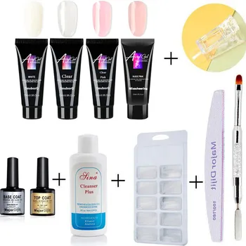 

Poly Gel Set Nail Builder Gel Soak off UV Arcryl Gel Quick Building Finger Extension Camouflage For Nail Art Set