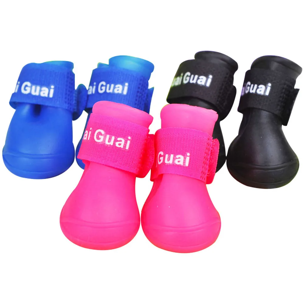 4pcs-Pet-Dog-Shoes-Waterproof-Rain-Pet-Shoes-for-Dog-Puppy-Rubber-Boots-Candy-Color-Puppy (1)