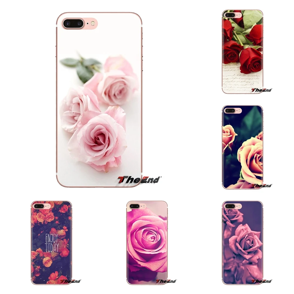 Transparent Soft Cases Covers A letter rose For Xiaomi Redmi 4 3 3S Pro Mi3 Mi4 Mi4i Mi4C Mi5 Mi5S Mi Max Note 2 |