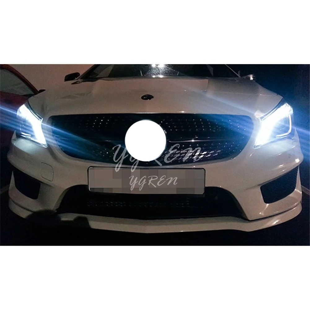 Алмазный серебристый вид передний гриль для Mercedes W176 A класс A200 A250 A45 2013