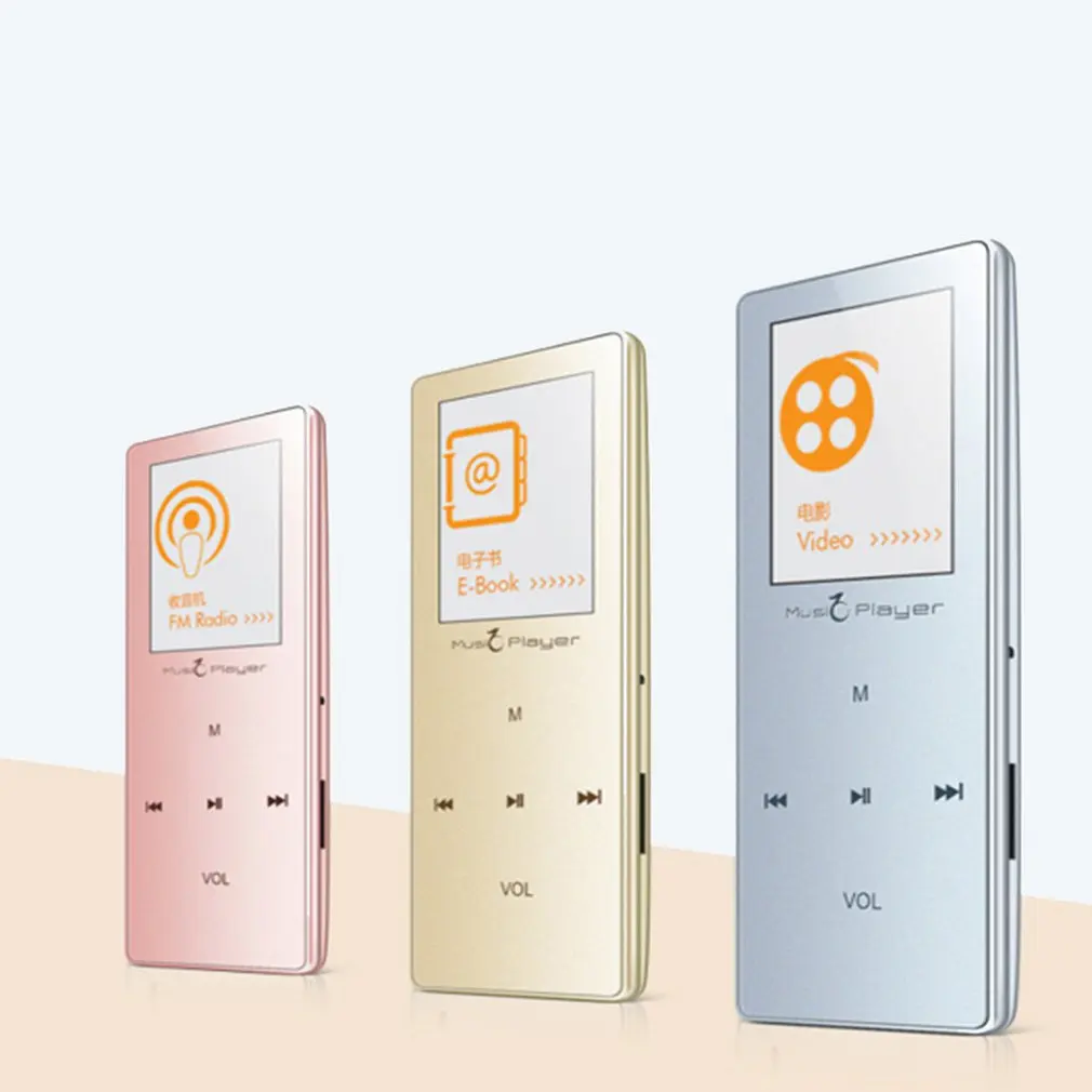 MP4 плеер с Bluetooth сенсорным экраном MP3-плеер Bulit-in 8 ГБ и динамик HIFI Lossess портативный тонкий MP3-плеер с наушниками