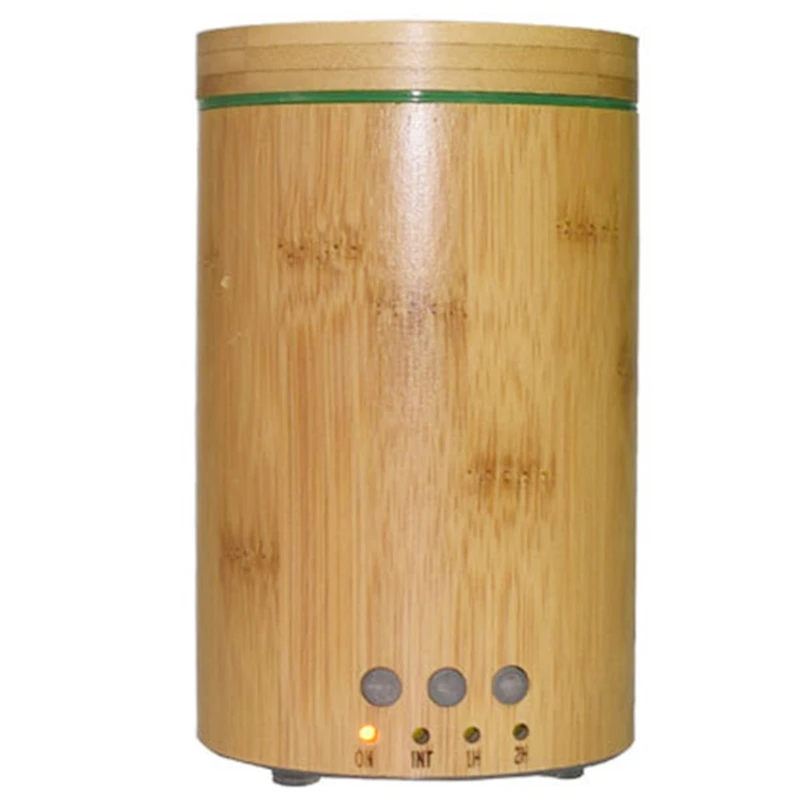 

150Ml Bamboo Air Humidifier Aroma Essential Oil Diffuser with 7 Color LED Lights Aromatherapy Diffusers Office Home US Plug