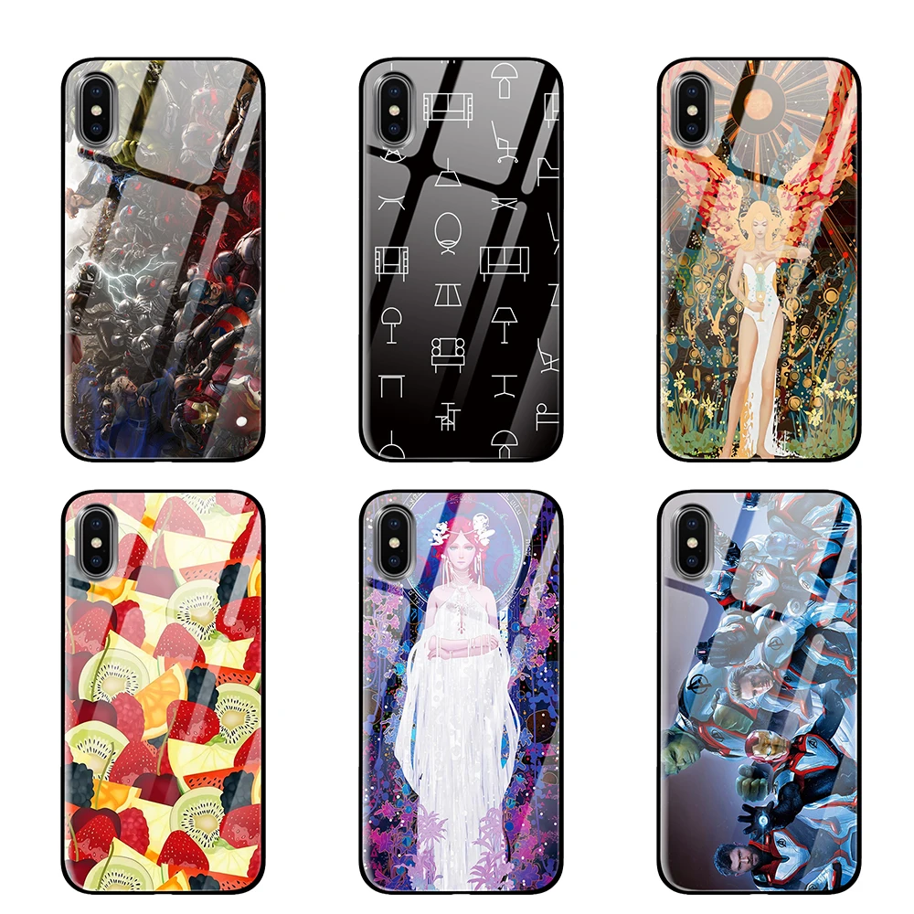 Панк оповещения для iPhone 5 5S 6 6s 7 8 Plus X XS XR 11 Pro макс. закаленное стекло чехлы