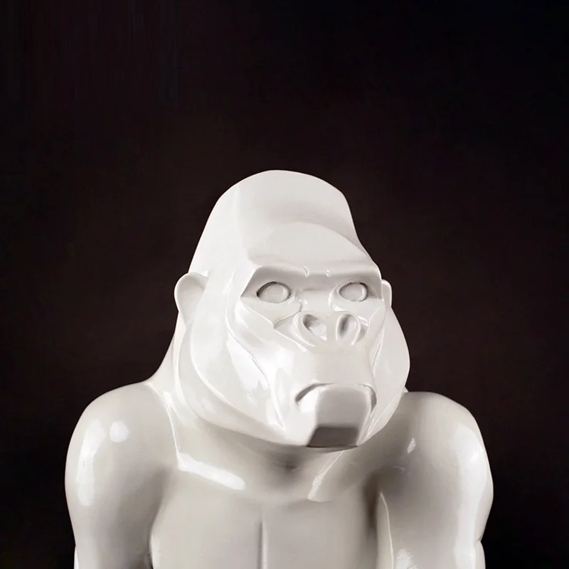 60 см большая художественная фигурка обезьяны в стиле граффити King Kong, украшение для гостиной в китайском стиле, декоративные скульптуры гориллы для дома R3544