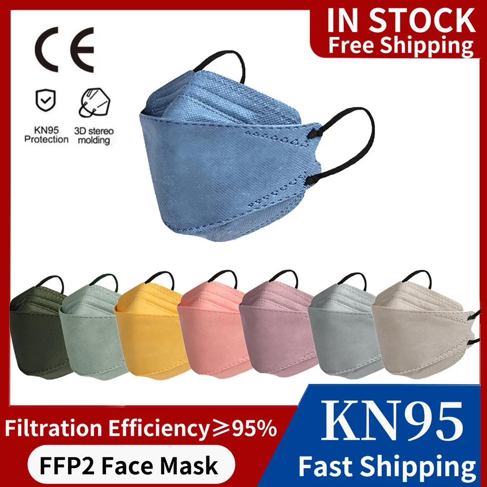 FFP2 маска Fish KN95 Mascarillas FPP2 Homologadas Европа 4-слойная взрослая FFP2Mask FP2 Homologada FFP3 Masken FFP 2 |