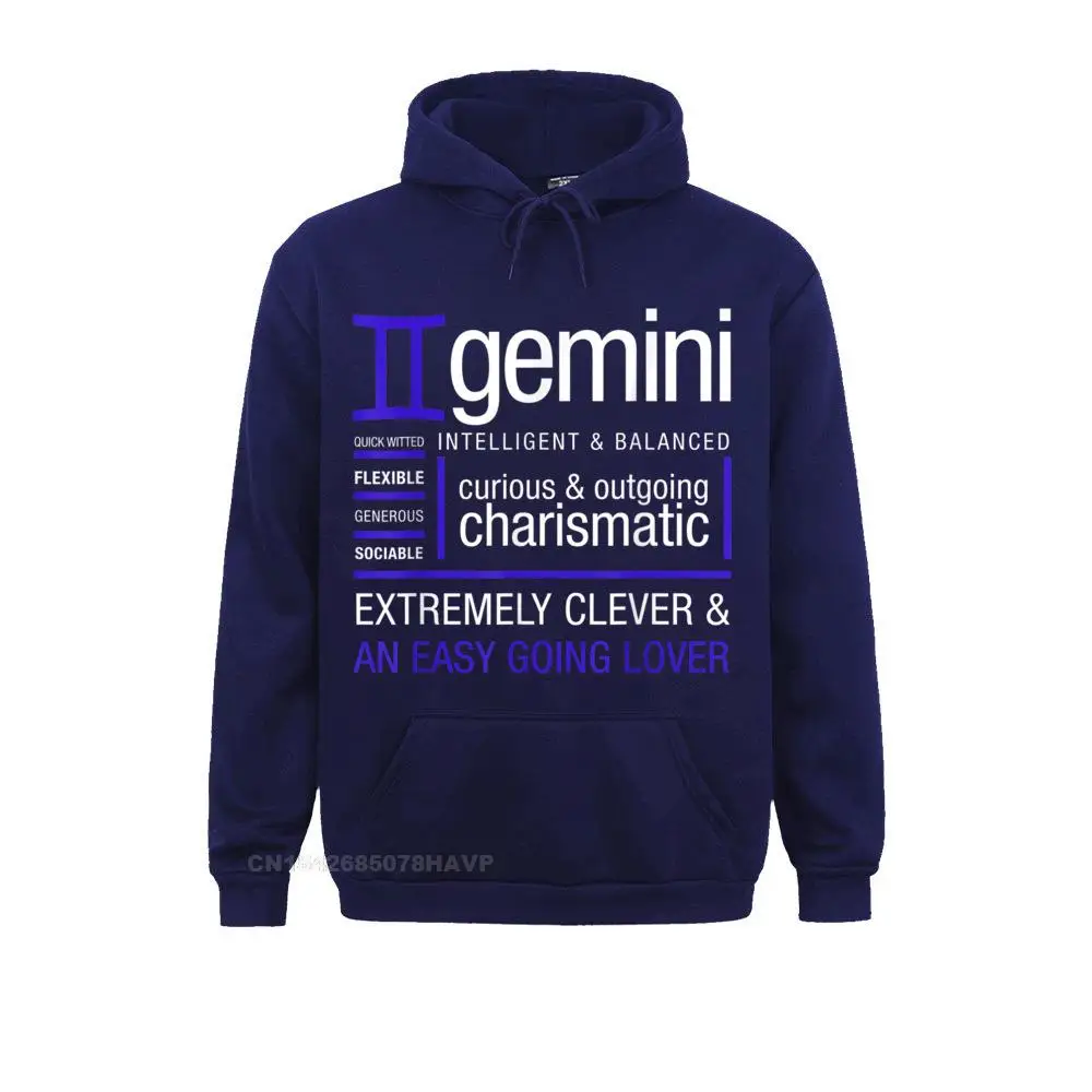 Long Sleeve Hoodies Men's Sweatshirts Gemini Sign Shirt Funny Astrological Zodiac Birthday Gift__A10244 Unique Sportswears Cute Gemini Sign Shirt Funny Astrological Zodiac Birthday Gift__A10244navy
