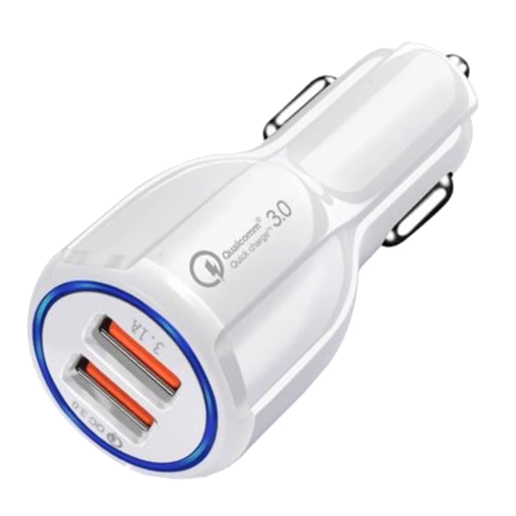 DC 2 USB Adapter Car Charger Motorcycle Motorbike Scooter Power Supply